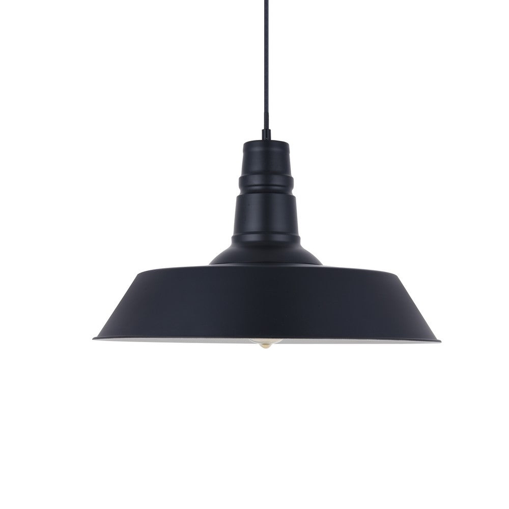 Soho Lighting Argyll Industrial Pendant Light Matt Black