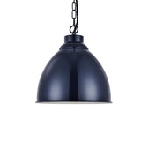 Soho Lighting Oxford Vintage Pendant Squid Ink Blue