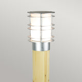 Norlys Stockholm Large Bollard Natural Wood & Galvanised