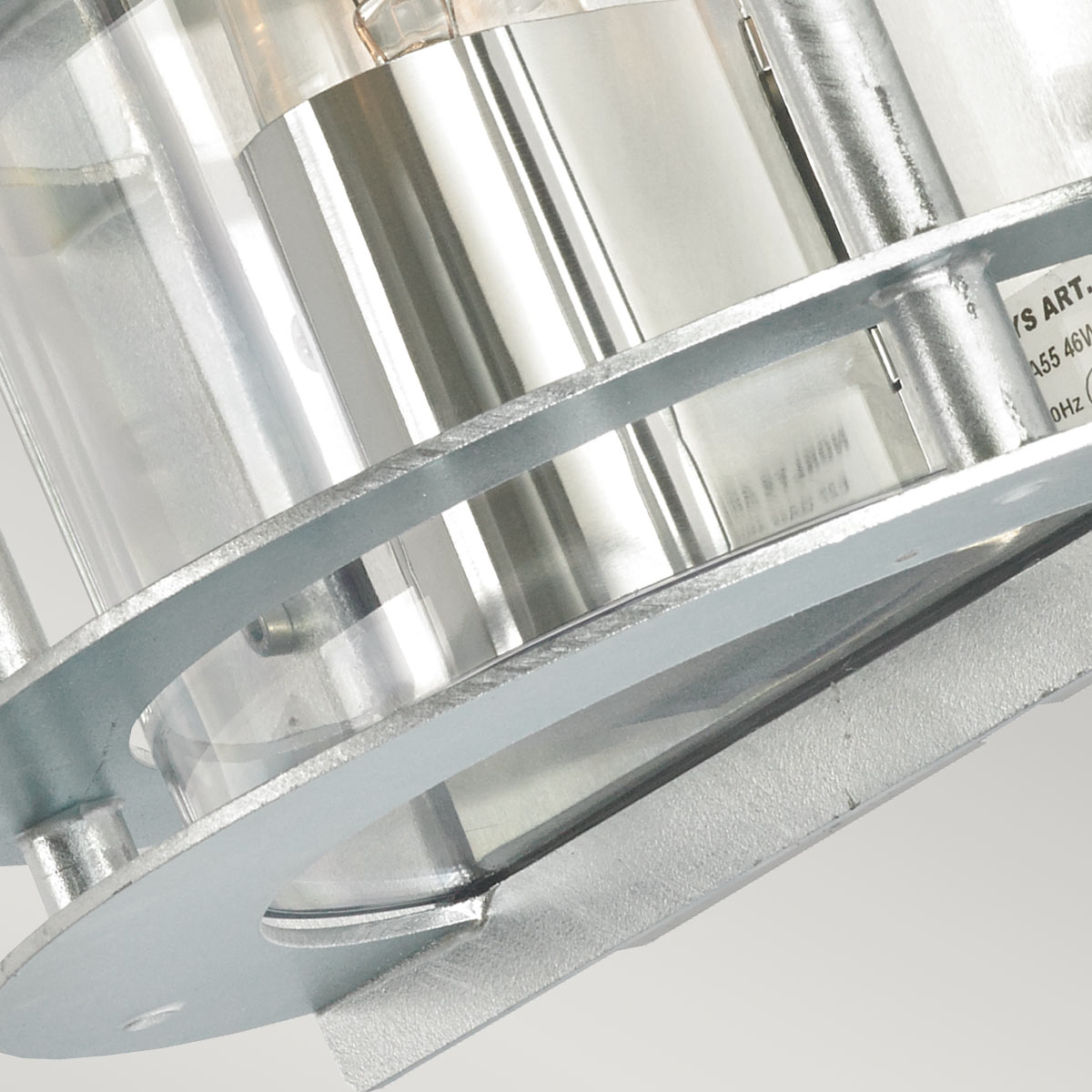 Norlys Stockholm 1 Light Flush Light - Galvanised With Clear Glass