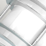 Norlys Stockholm 1 Light Flush Light - Galvanised With Opal Glass