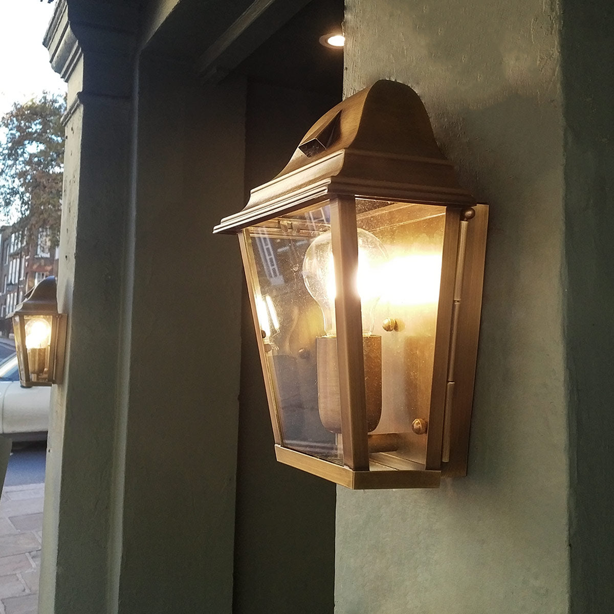 Elstead St James 1 Light Wall Lantern - Brass