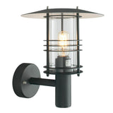 Norlys Stockholm 1 Light Wall Lantern - Black