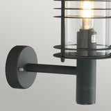 Norlys Stockholm 1 Light Grande Wall Lantern - Black