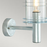 Norlys Stockholm 1 Light Grande Wall Lantern - Galvanised