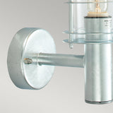 Norlys Stockholm 1 Light Wall Lantern - Galvanised