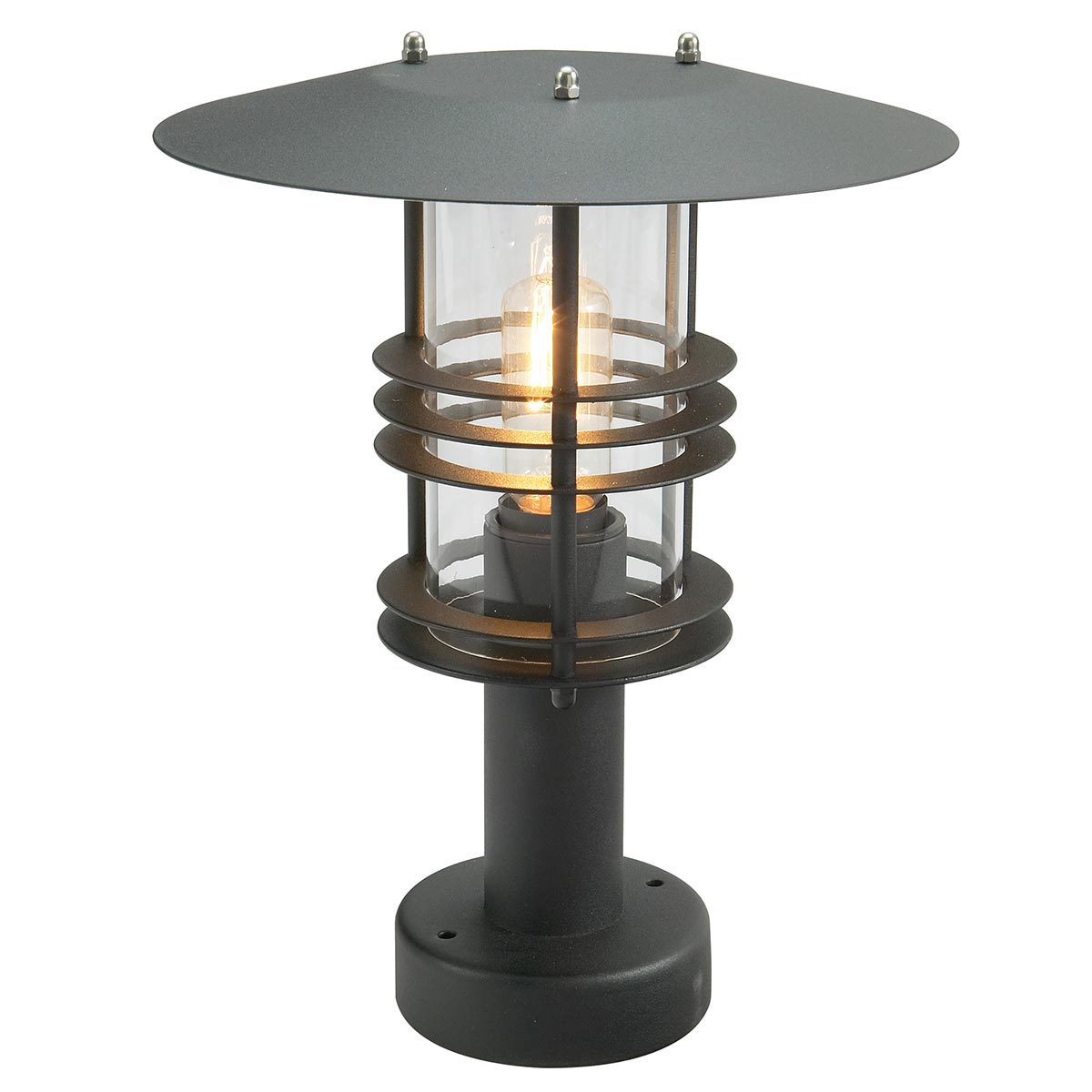 Norlys Stockholm 1 Light Pedestal - Black