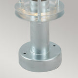 Norlys Stockholm 1 Light Pedestal - Galvanised