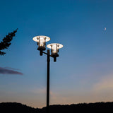 Norlys Stockholm 2 Light Twin Lamp Post - Black