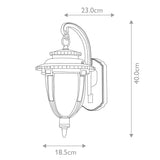 Elstead St Louis 1 Light Medium Wall Lantern