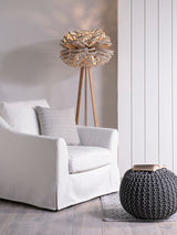 Stuart Lamble Allium Oak Floor Lamp Express Delivery