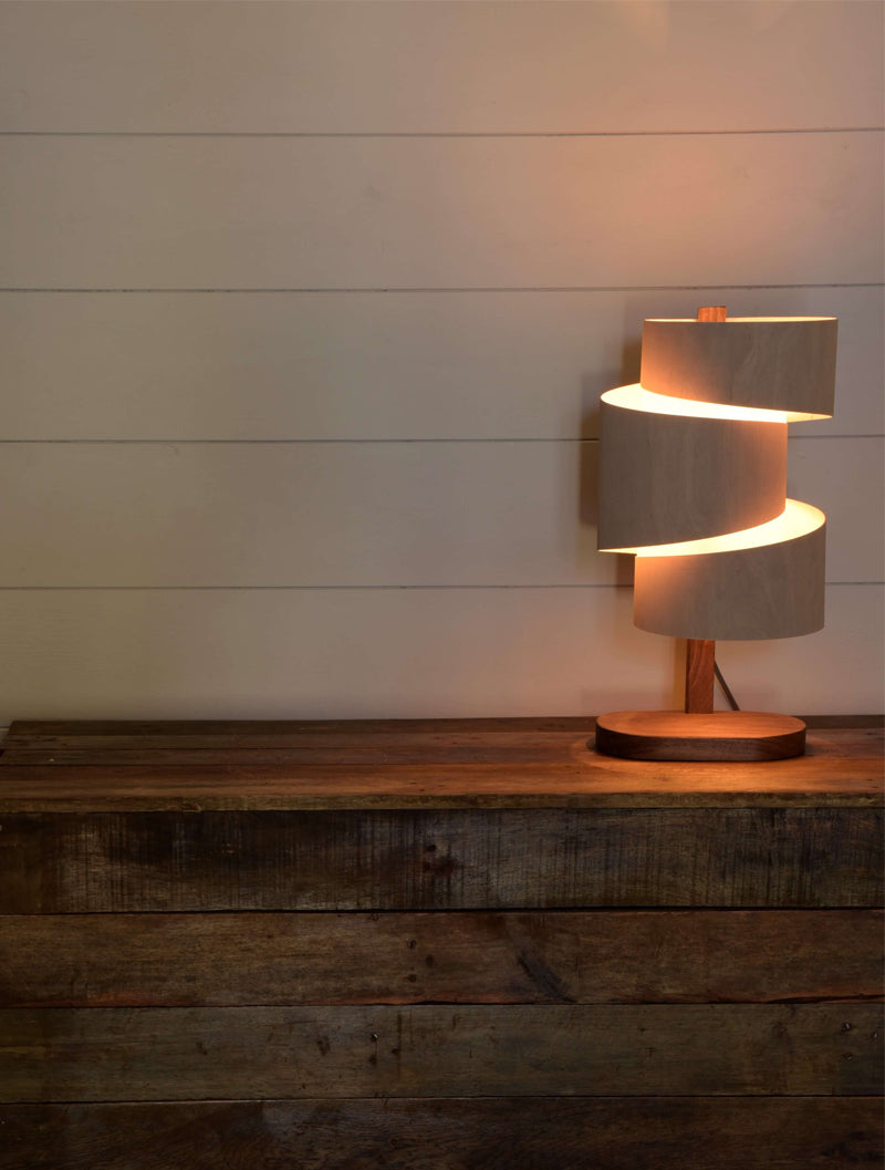 Stuart Lamble Stepp Oak Table Lamp Express Delivery –  from Amos Lighting + Home