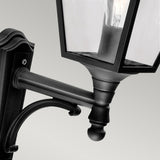 Norlys Turin 1 Light Up Wall Lantern - Black
