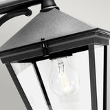 Norlys Turin 1 Light Down Wall Lantern - Black