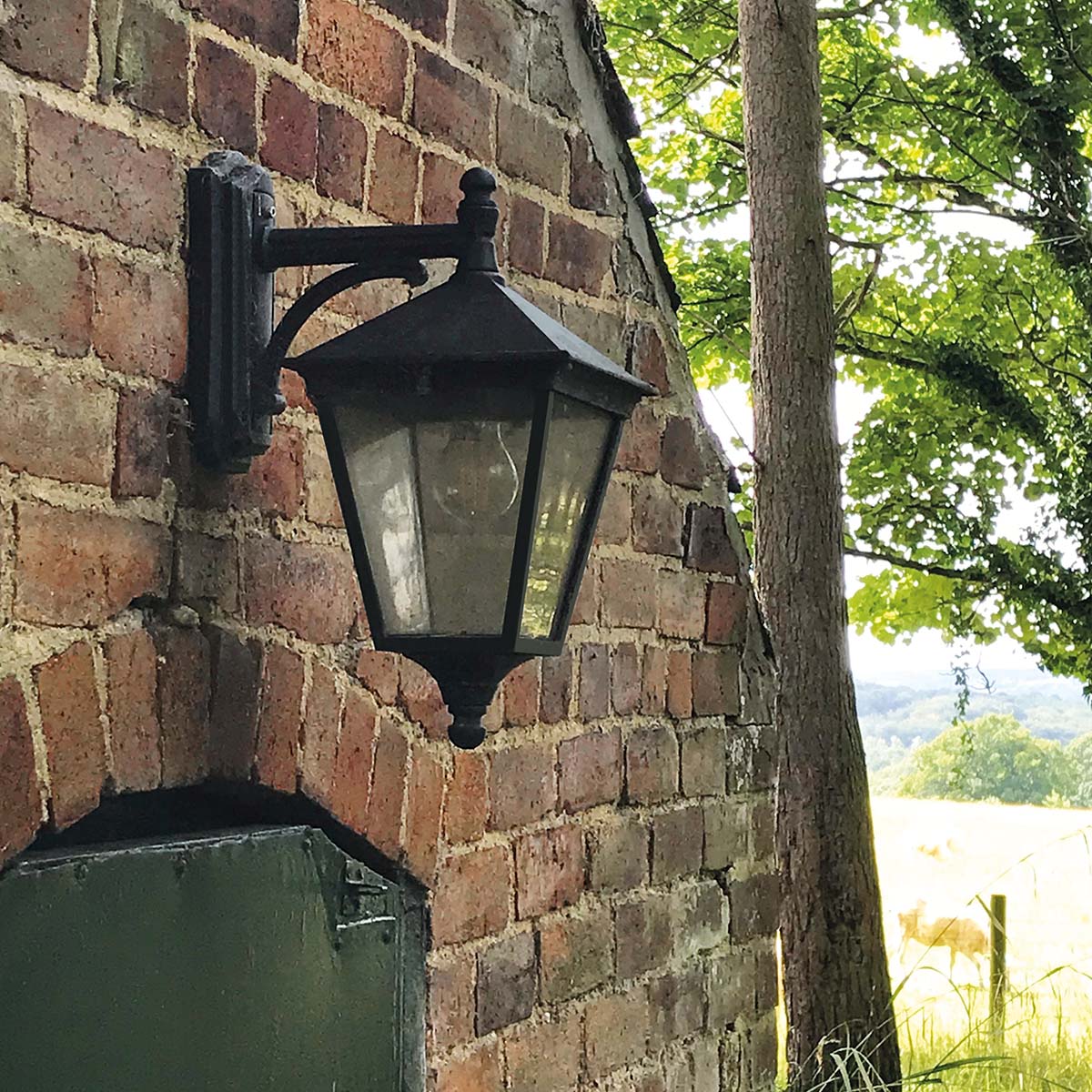 Norlys Turin 1 Light Down Wall Lantern - Black