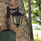Norlys Turin 1 Light Down Wall Lantern - Black