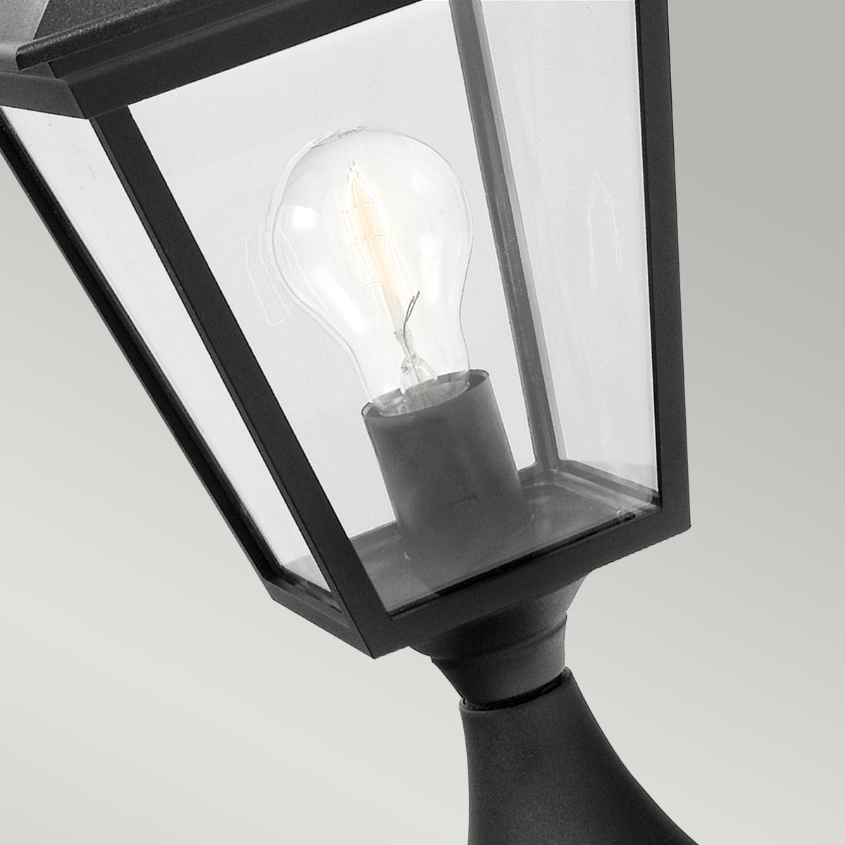 Norlys Turin 1 Light Pedestal - Black