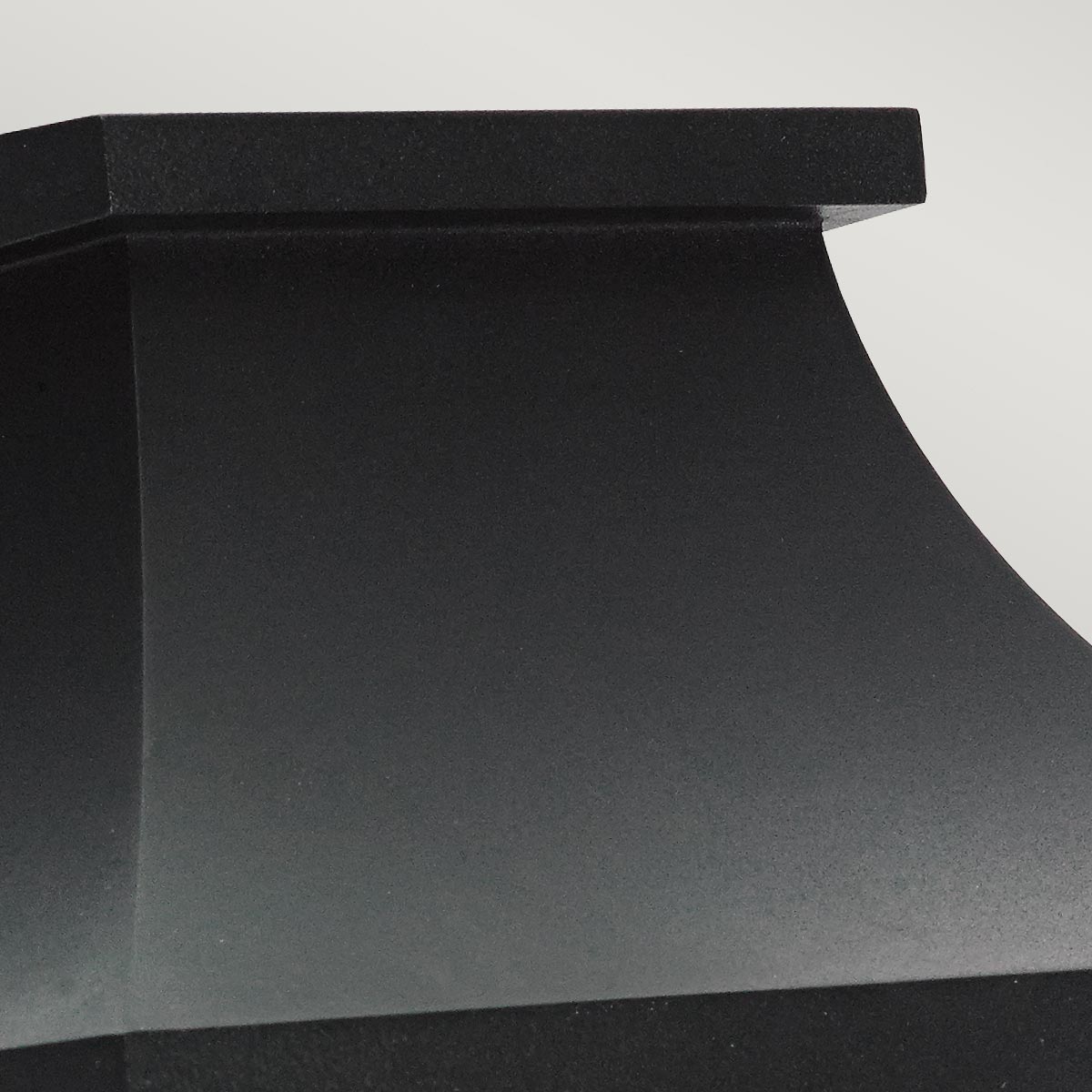 Norlys Turin 1 Light Half Wall Lantern - Black