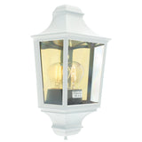 Norlys Turin 1 Light Half Lantern - White