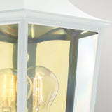 Norlys Turin 1 Light Half Lantern - White