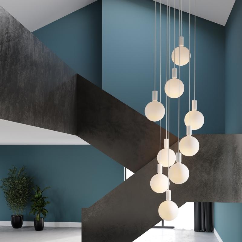 Tala Alumina Nine Pendant with Sphere V –  from Amos Lighting + Home