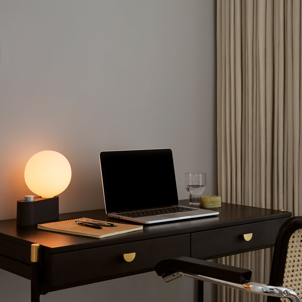 Tala Alumina Table Lamp in Charcoal –  from Amos Lighting + Home