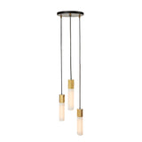 Tala Basalt Triple Pendant Brass –  from Amos Lighting + Home