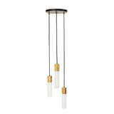 Tala Basalt Triple Pendant Brass –  from Amos Lighting + Home