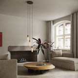 Tala Basalt Triple Pendant Brass –  from Amos Lighting + Home