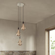 Tala Graphite Triple Pendant with Voronoi II, White Canopy –  from Amos Lighting + Home