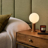 Tala Knuckle Oak Table Lamp with Sphere IV –  from Amos Lighting + Home