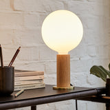 Tala Knuckle Oak Table Lamp with Sphere IV –  from Amos Lighting + Home