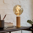 Tala Knuckle Table Lamp Oak with Voronoi I –  from Amos Lighting + Home