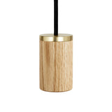 Tala Nine Pendant Oak with Voronoi II, White Canopy –  from Amos Lighting + Home