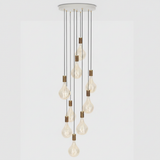 Tala Nine Pendant Walnut & Brass - White Background