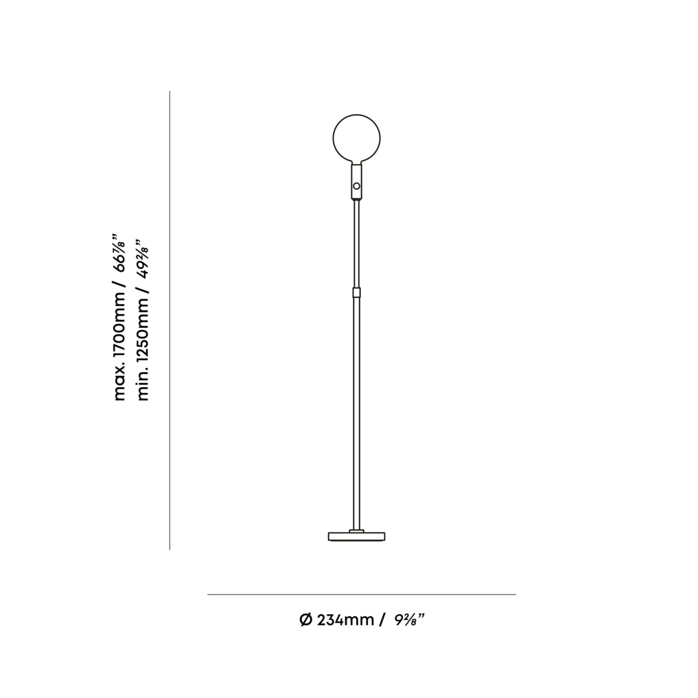 Tala Poise Adjustable Floor Lamp Brass –  from Amos Lighting + Home