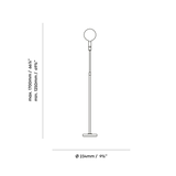 Tala Poise Adjustable Floor Lamp Brass –  from Amos Lighting + Home