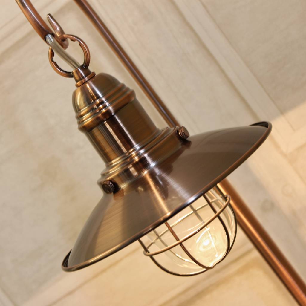 Dar Terrace Floor Lamp Antique Copper available from: Amos Lighting