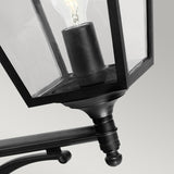 Norlys Turin Grande 1 Light Up Wall Lantern - Black