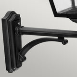 Norlys Turin Grande 1 Light Up Wall Lantern - Black