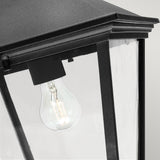 Norlys Turin Grande 1 Light Down Wall Lantern - Black
