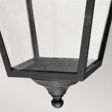Norlys Turin Grande 1 Light Down Wall Lantern - Black
