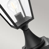 Norlys Turin Grande 1 Light Pedestal - Black