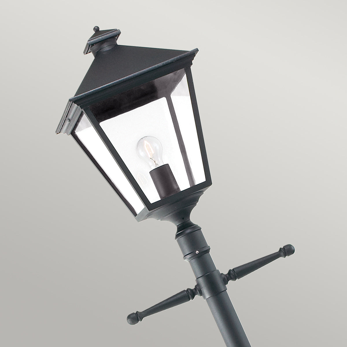 Norlys Turin Grande 1 Light Single Post - Black