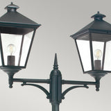 Norlys Turin Grande 2 Light Twin Lamp Post - Black