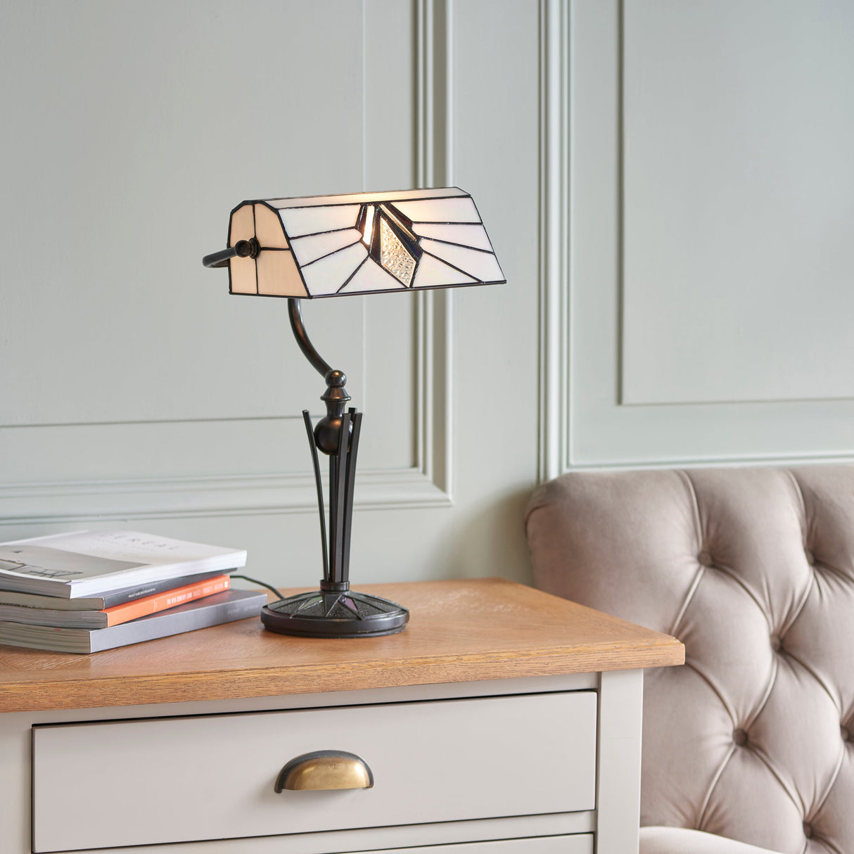 Tiffany Astoria Bankers Desk Lamp –  from Amos Lighting + Home