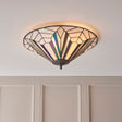 Tiffany Astoria Flush Ceiling Light –  from Amos Lighting + Home