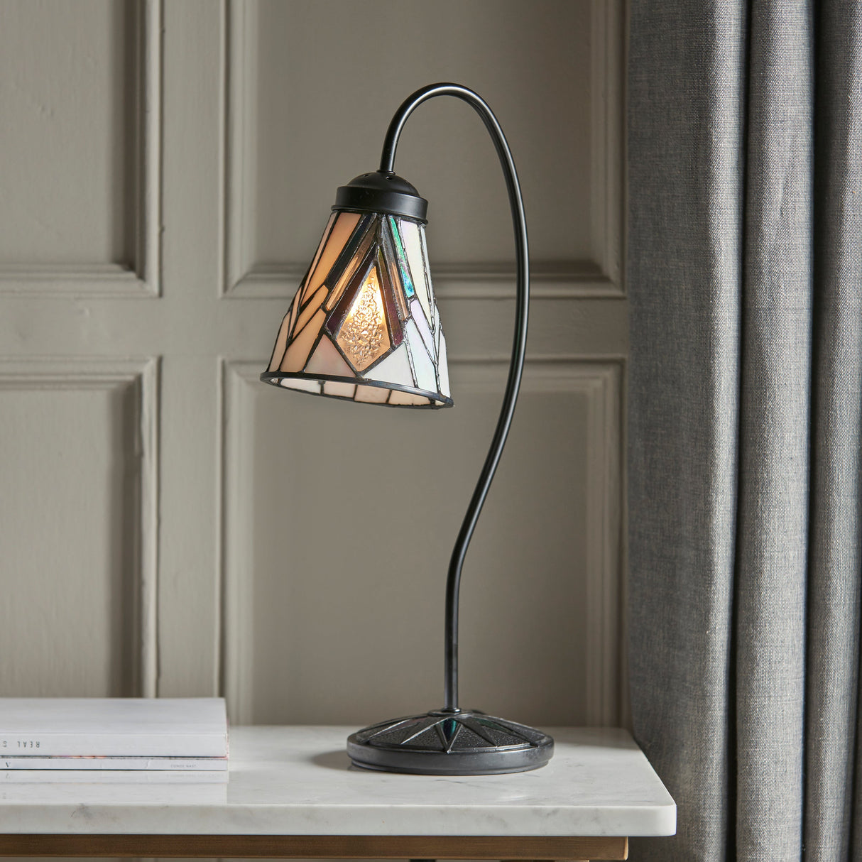 Tiffany Astoria Swan Neck Table Lamp –  from Amos Lighting + Home