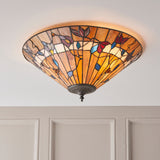 Tiffany Bernwood Flush Ceiling Light –  from Amos Lighting + Home