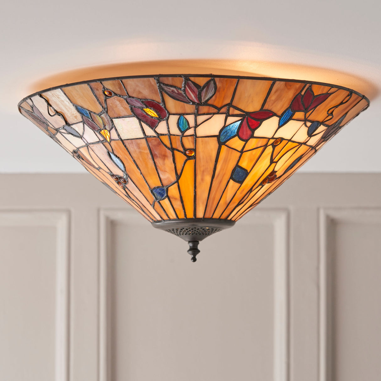 Tiffany Bernwood Flush Ceiling Light –  from Amos Lighting + Home